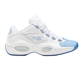 Reebok Men's Question Low Basketball Shoes - White / Fluid Blue / Reebok Ice-A1