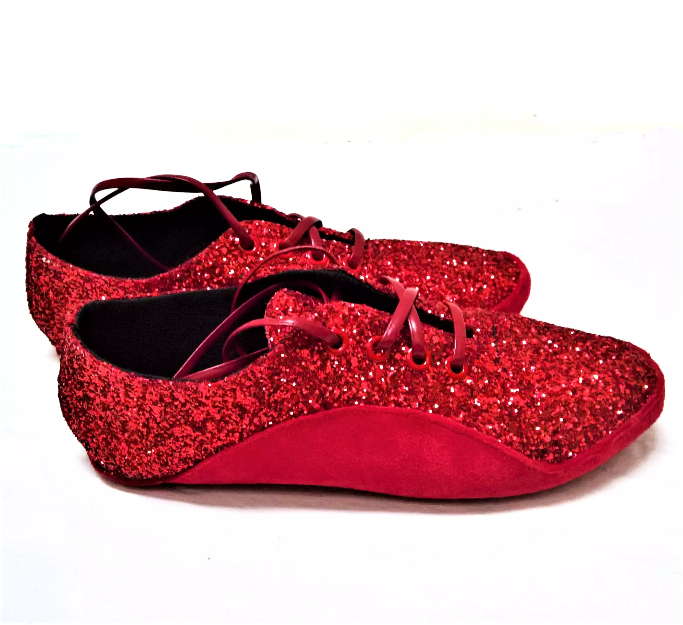 SAMPLE SALE - Red Glitter Dorothy Tightrope Shoes UK 4.5 /US 7