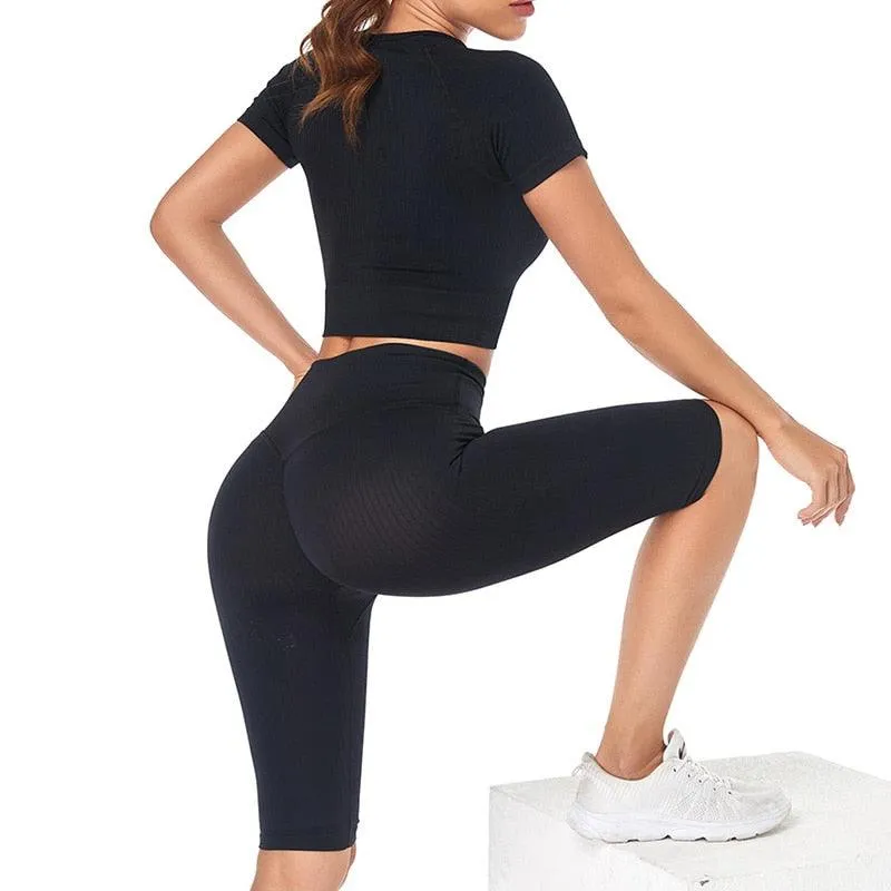 Seamless Sportswear Workout Clothes Athletic Wear Gym Set