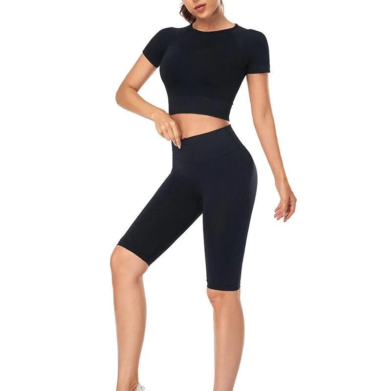 Seamless Sportswear Workout Clothes Athletic Wear Gym Set