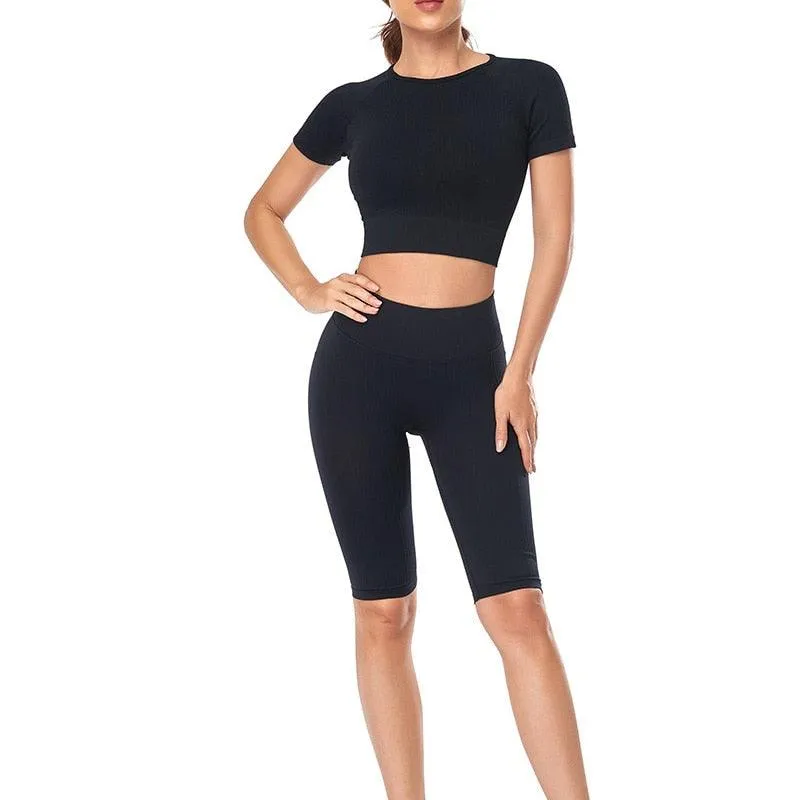 Seamless Sportswear Workout Clothes Athletic Wear Gym Set