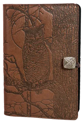 Small Leather Journal - Horned Owl in Saddle