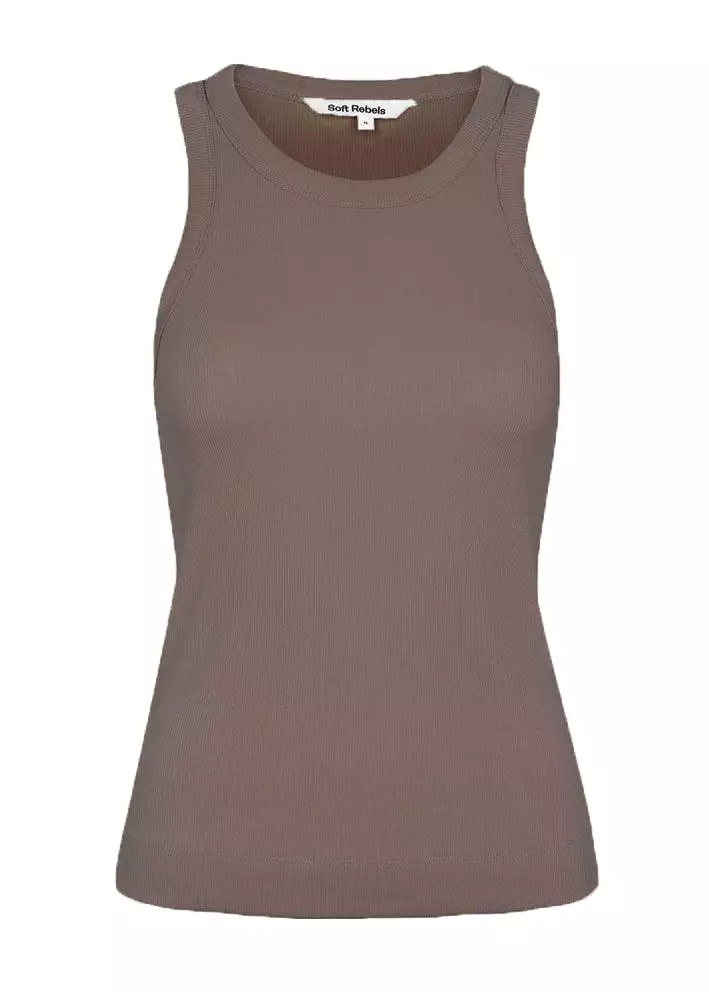 Soft Rebels Adelynn Tank Top SR320-307 Coffee quartz