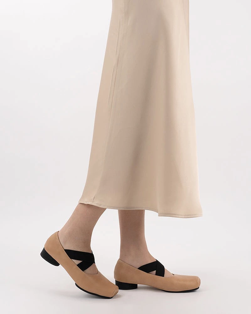 Stretchy Crisscross Strap Comfortable Ballet Flats