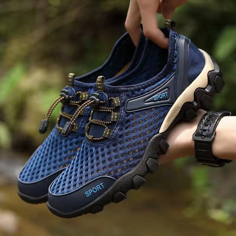 Summer Men's Wading Shoes Breathable Non-slip Bend Resistant Outdoor Casual Shoes Sports Shoes Suitable For Outdoors Camping Wad