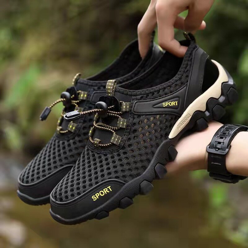 Summer Men's Wading Shoes Breathable Non-slip Bend Resistant Outdoor Casual Shoes Sports Shoes Suitable For Outdoors Camping Wad