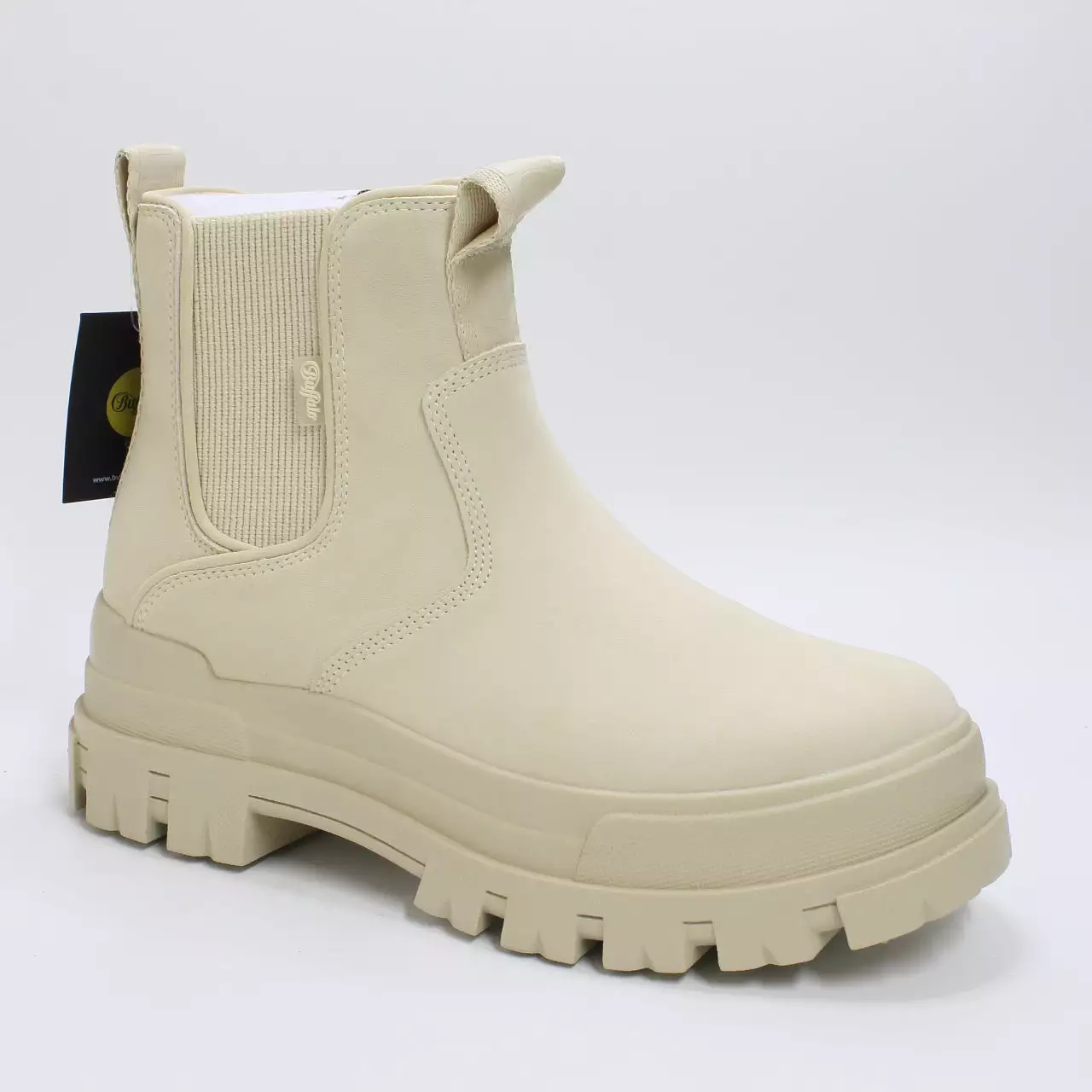 Womens Buffalo Aspha Chelsea Cream