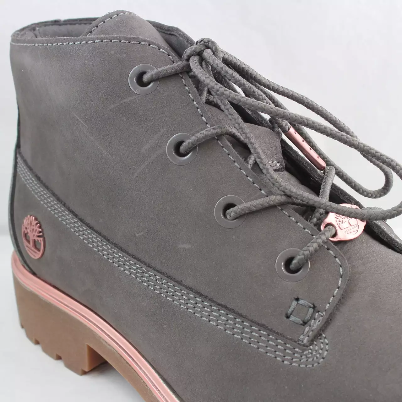 Womens Timberland Slim Nellie Chukka Dark Grey Nubuck Metallic Rand