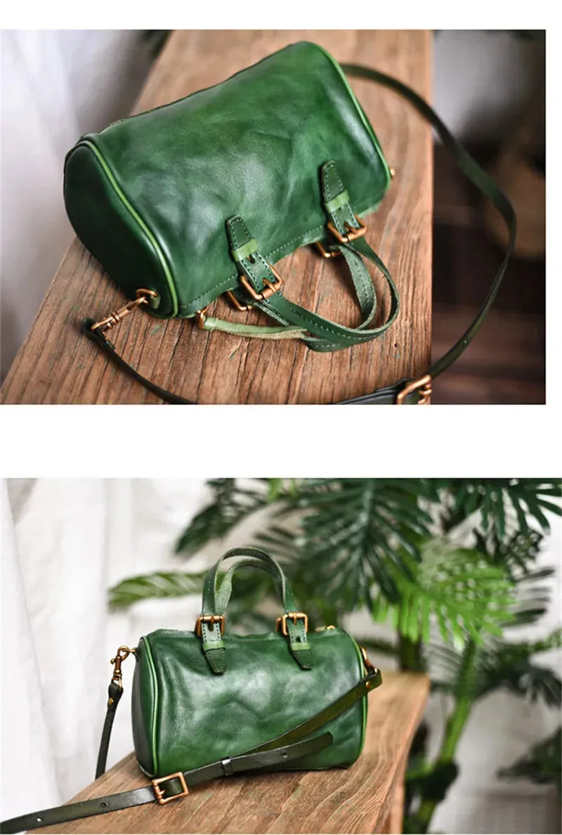 Women's Vintage Casual Style Genuine Cowhide Leather Small Handbag