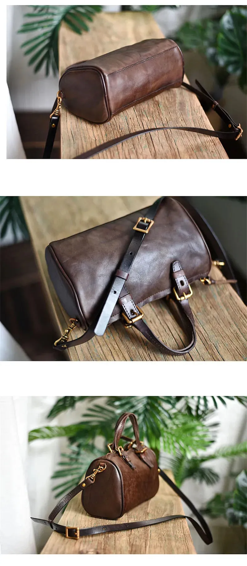 Women's Vintage Casual Style Genuine Cowhide Leather Small Handbag