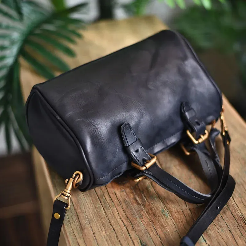 Women's Vintage Casual Style Genuine Cowhide Leather Small Handbag